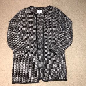 Black tweed cardigan